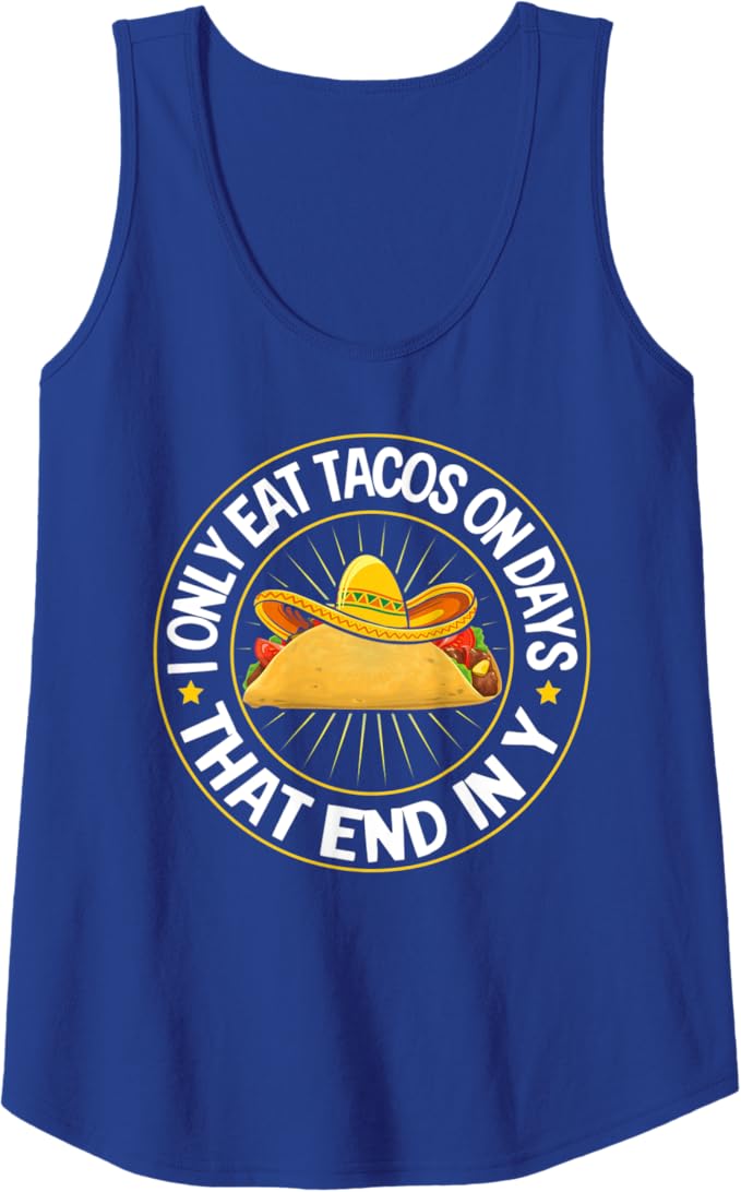 Tacos Women Tank Top for Mexican Cinco De Mayo Party Celebration