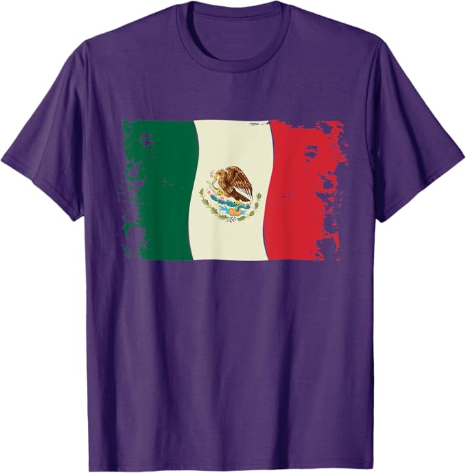 Vintage Mexican Flag Men T-Shirt – Bandera Mexicana Camiseta Design