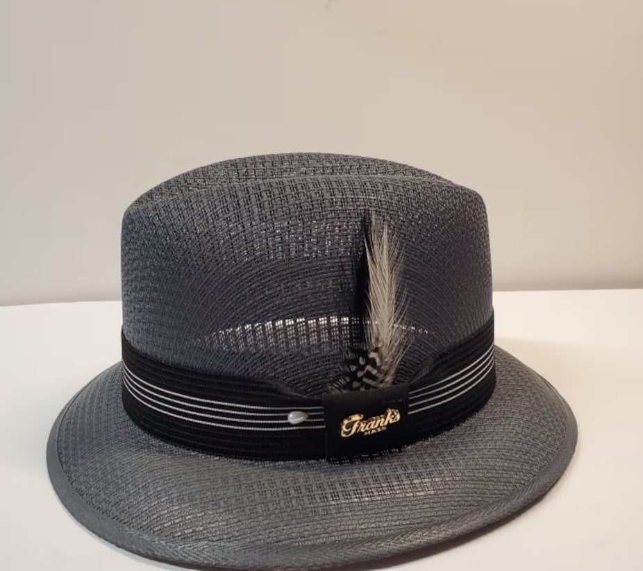 Classic Garcia Oxford Gray Fedora – Traditional Lowrider Hat Style