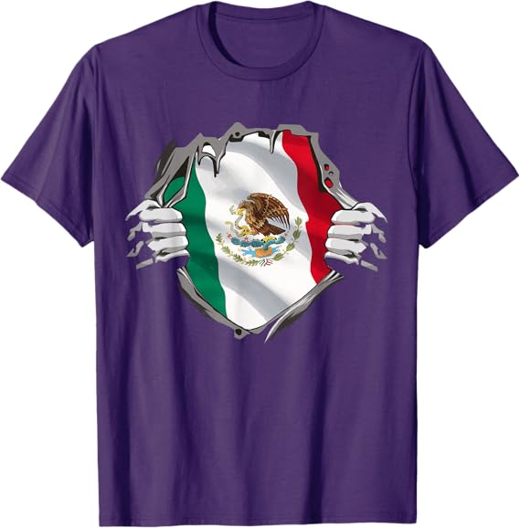Mexican Superhero Men T-Shirt – Mexico Flag Bandera Mexicana Pride Apparel