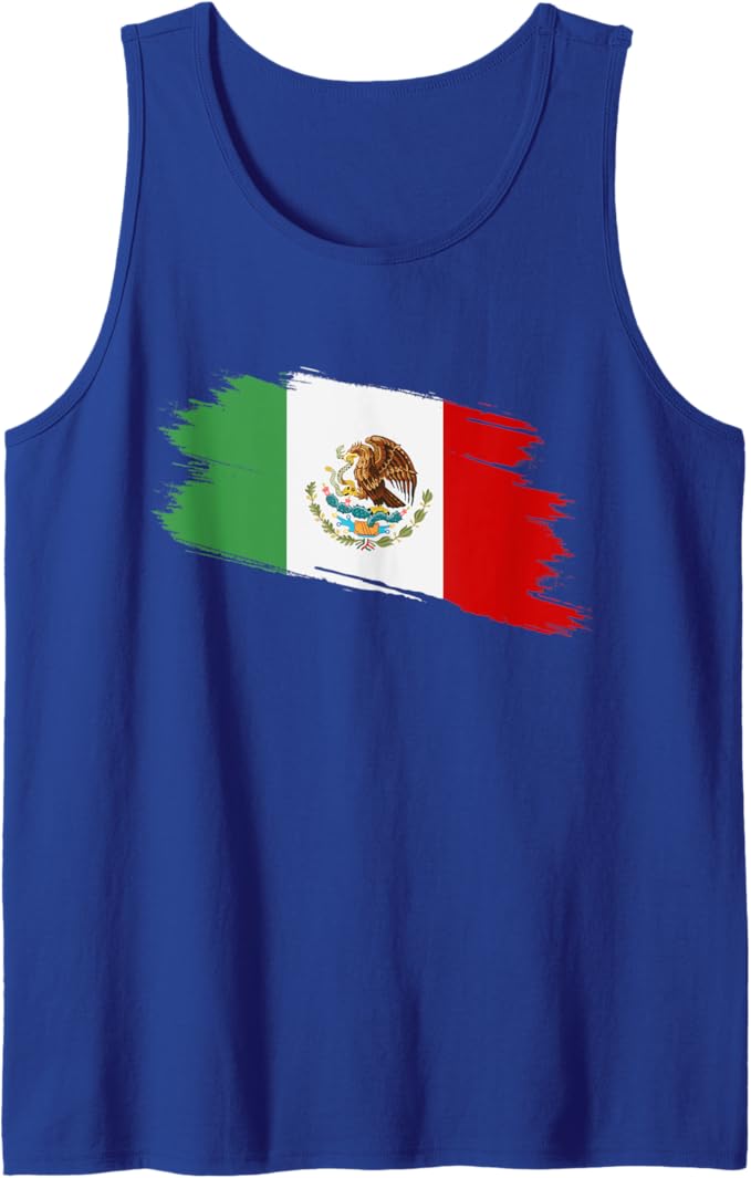 Vintage Mexican Flag Men Tank Top - Bandera Mexicana Camiseta