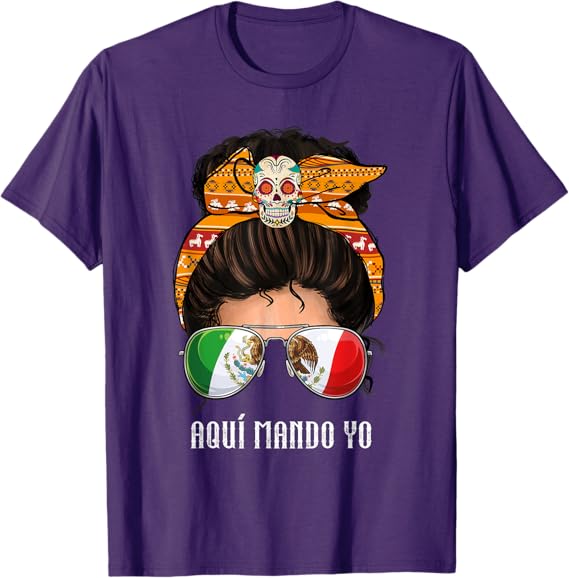 Aquí Mando Yo T-Shirt – Mexican Flag Bandera Mexicana Design for Men