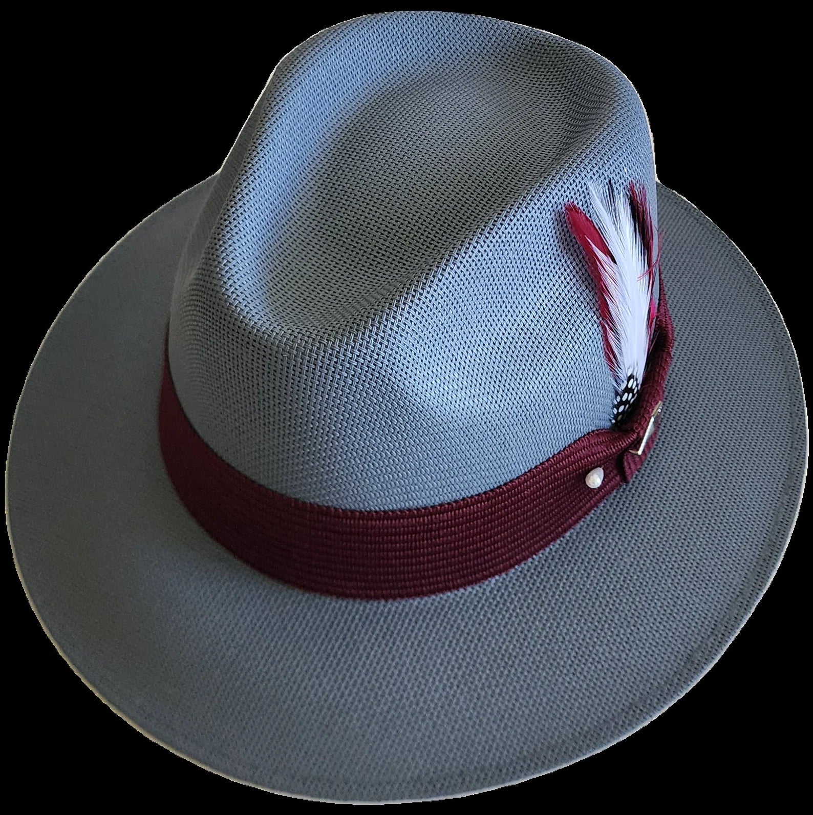 Goldline Oxford Viejo with Burgundy Band – Flip Down or Up Hat
