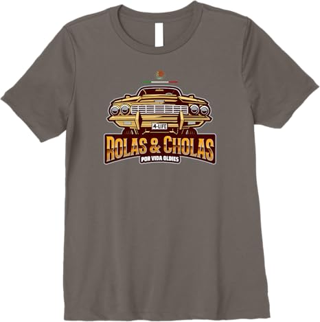 Rolas & Cholas Por Vida Oldies Mexican Lowrider Hombre Premium Women T-Shirt – Vintage Style, Bold Design