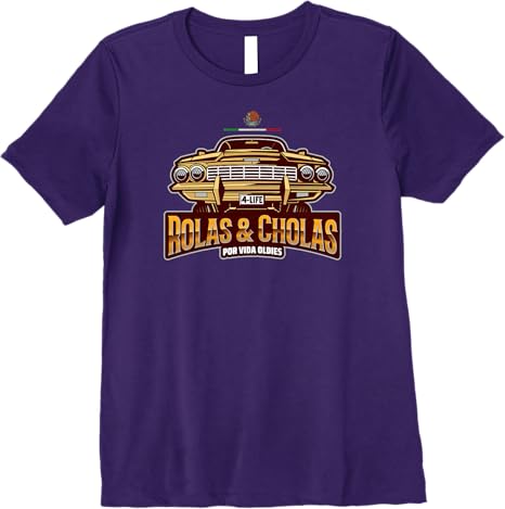 Rolas & Cholas Por Vida Oldies Mexican Lowrider Hombre Premium Women T-Shirt – Vintage Style, Bold Design