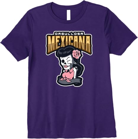 Orgullosa Mexicana Vintage Mexican Rockabilly Lowrider Women’s Premium Women T-Shirt