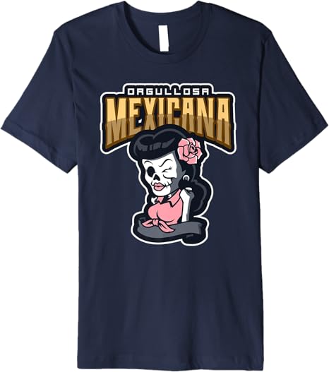 Orgullosa Mexicana Vintage Mexican Rockabilly Lowrider Women’s Premium Men T-Shirt