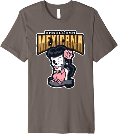 Orgullosa Mexicana Vintage Mexican Rockabilly Lowrider Women’s Premium Men T-Shirt