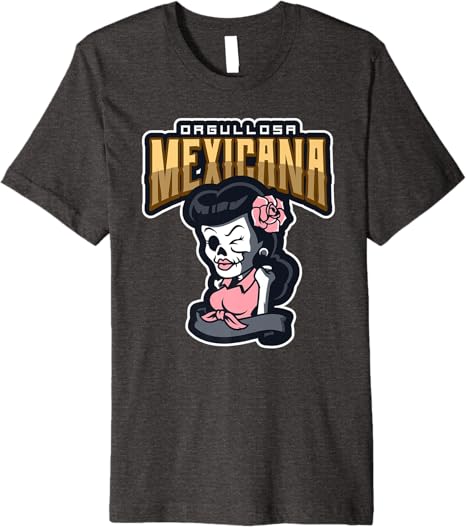 Orgullosa Mexicana Vintage Mexican Rockabilly Lowrider Women’s Premium Men T-Shirt
