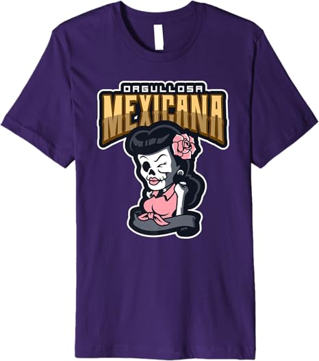 Orgullosa Mexicana Vintage Mexican Rockabilly Lowrider Women’s Premium Men T-Shirt