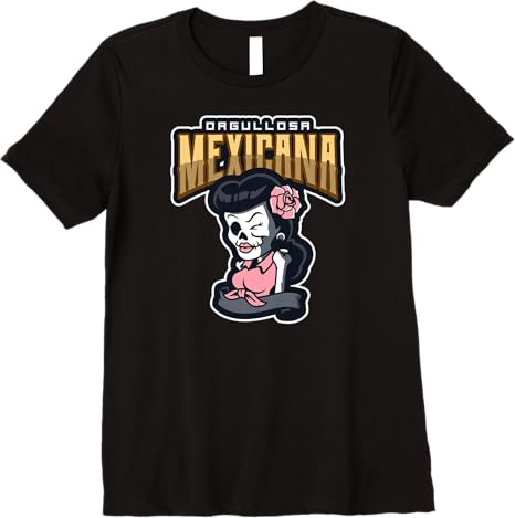 Orgullosa Mexicana Vintage Mexican Rockabilly Lowrider Women’s Premium Women T-Shirt