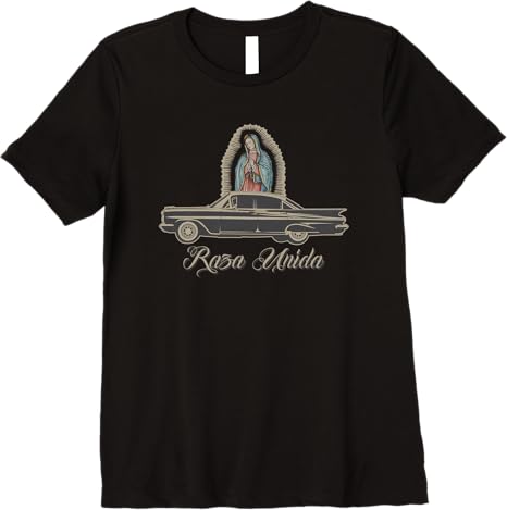 Raza Unida Chicano Low Rider Mexican Hombre Premium Women T-Shirt - Stylish Latino Shirt