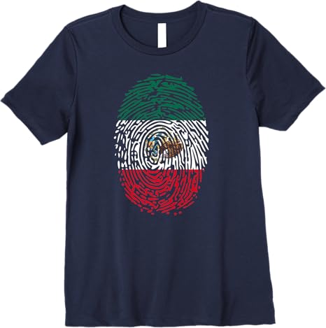 Mexico DNA Flag Vintage Mexican Pride Premium Women T-Shirt