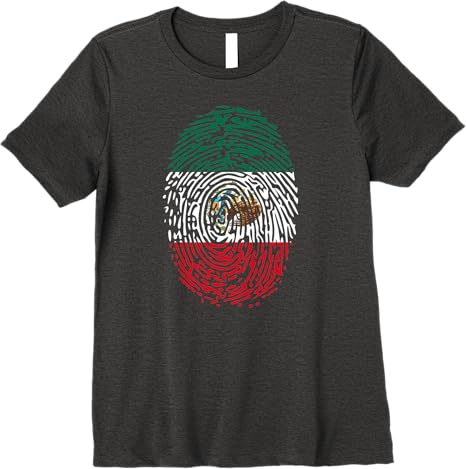 Mexico DNA Flag Vintage Mexican Pride Premium Women T-Shirt