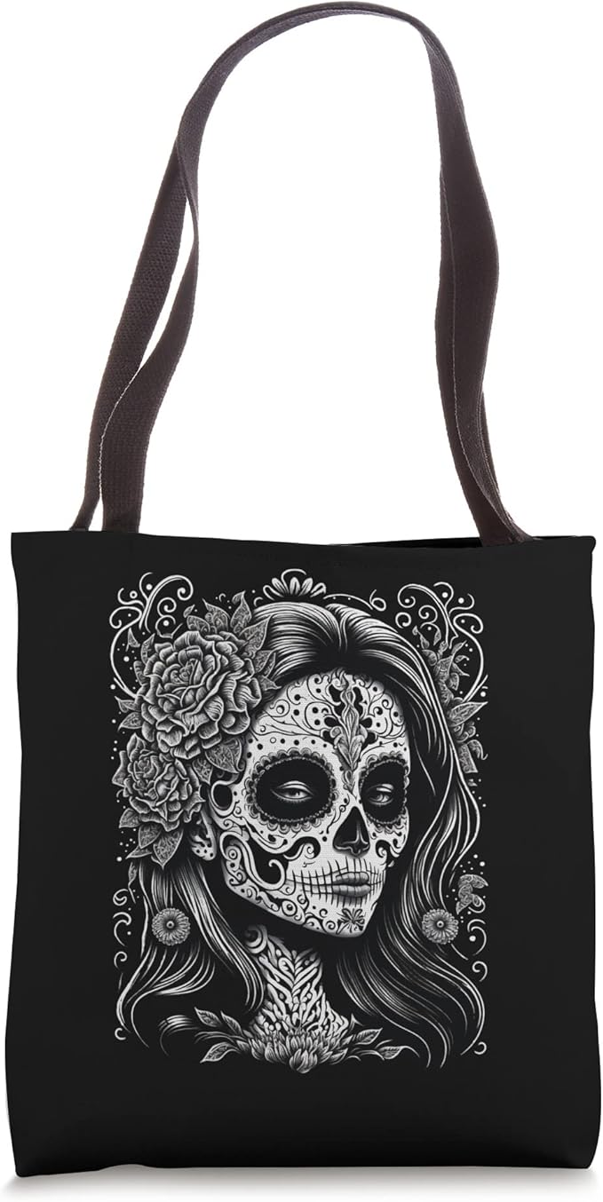 Catrina Calaveras Dia De Los Muertos Tote Bag - Mexico Holiday Gift