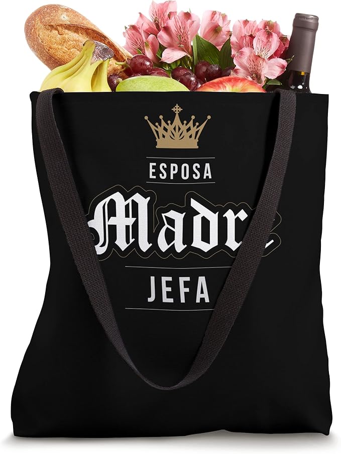 Esposa Madre Jefa Latina Women Mexicana Vintage Tote Bag