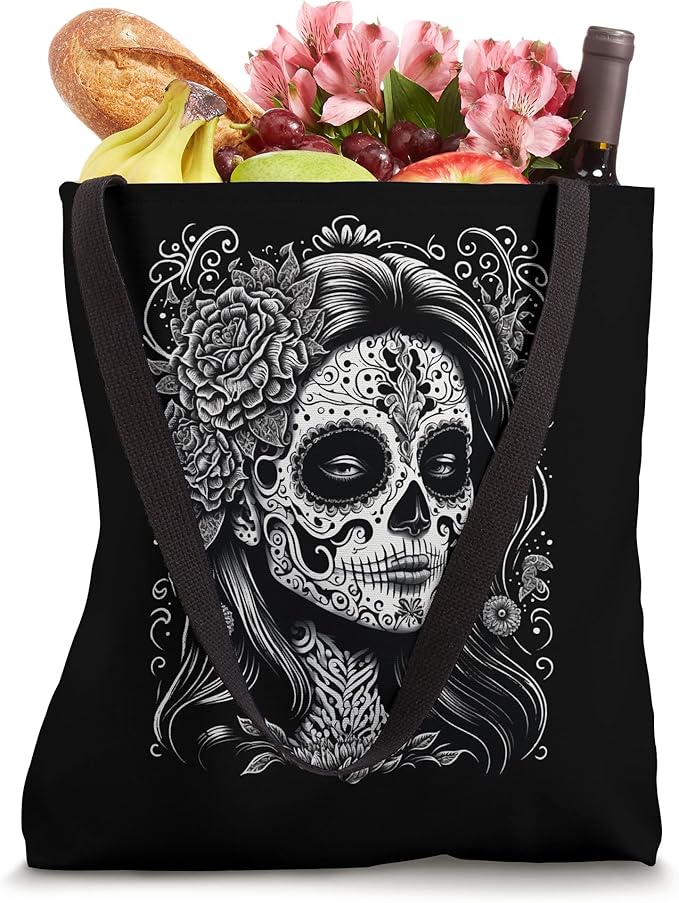 Catrina Calaveras Dia De Los Muertos Tote Bag - Mexico Holiday Gift