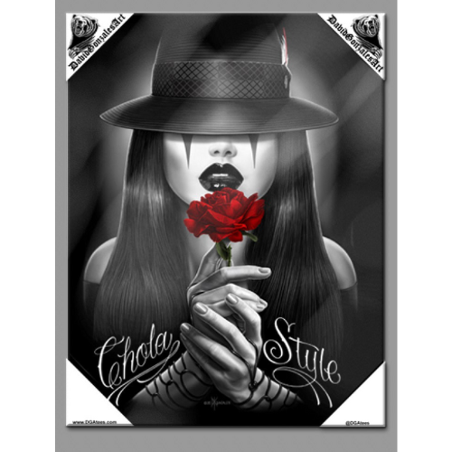 CHOLA STYLE - Small Canvas Art - 12" X 16"