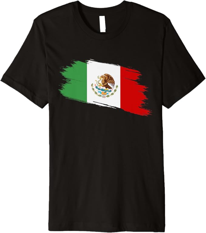 Bandera Mexicana Mexico Flag Vintage Men T-Shirt - Premium Camiseta Design