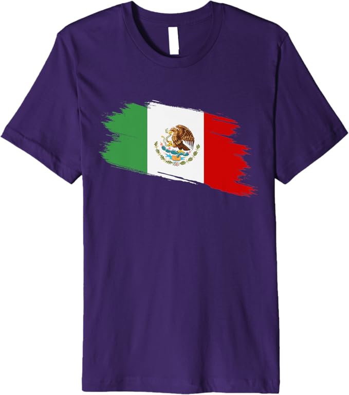 Bandera Mexicana Mexico Flag Vintage Men T-Shirt - Premium Camiseta Design