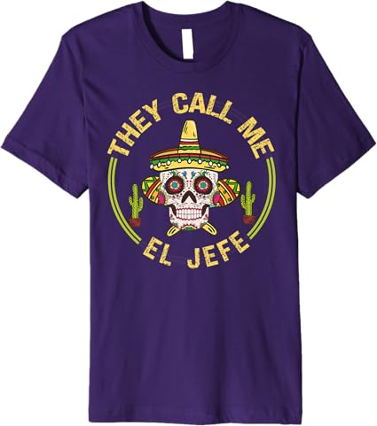 Cinco de Mayo Party Sombrero Skull Premium Men T-Shirt – Mexican Fiesta Shirt