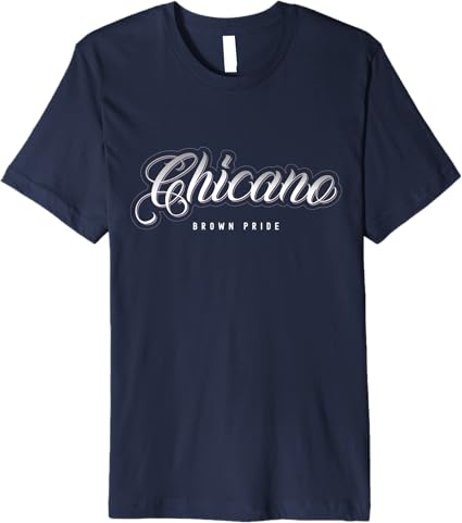 Chicano Brown Pride Retro Mexican Hombre Premium Men T-Shirt - Vintage Style Tee