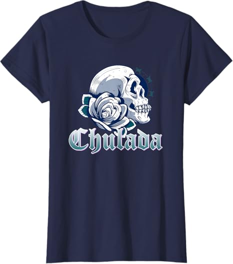 Chulada Skull Vintage Mexicana Women's T-Shirt - Unique Mexican Style Tee for Women