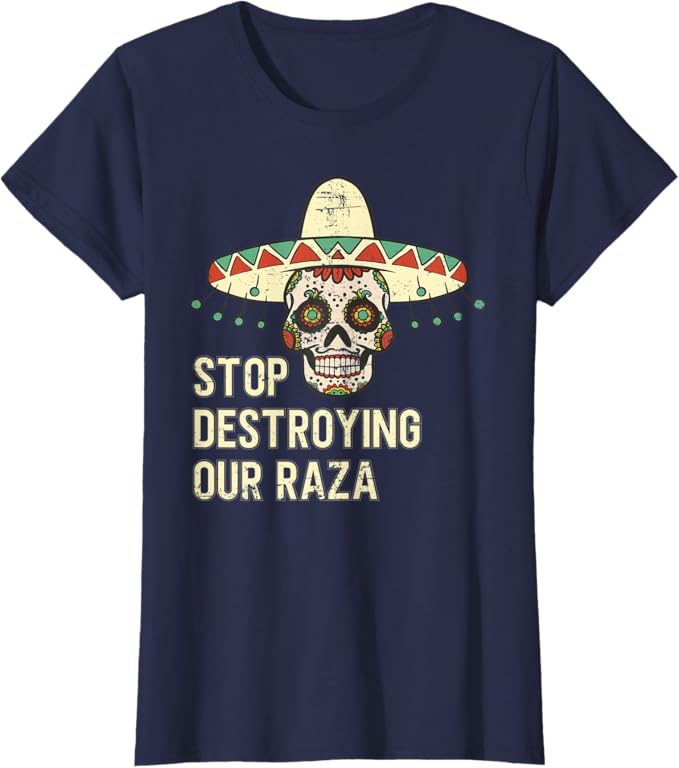 Protect Our Raza: Mexican Chicano Skull Hombre Women T-Shirt – Bold Statement Apparel