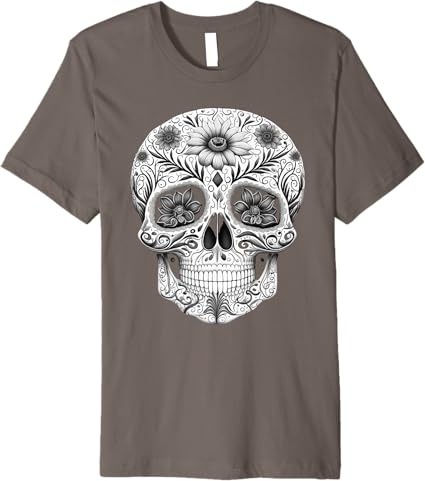 Premium Mexican Skull Art Men T-Shirt | Día de los Muertos Inspired Design