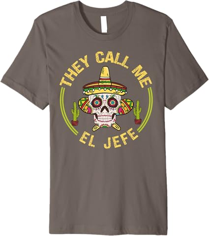 Cinco de Mayo Party Sombrero Skull Premium Men T-Shirt – Mexican Fiesta Shirt