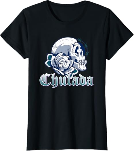Chulada Skull Vintage Mexicana Women's T-Shirt - Unique Mexican Style Tee for Women