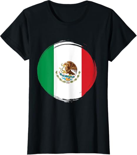 Mexico National Flag Women T-Shirt | Camiseta Con Bandera de México