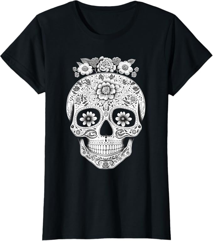Mexican Skull Women T-Shirts | Stylish Camisas de Calaveras for Every Occasion