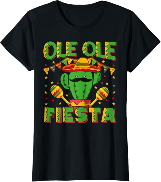 Cinco de Mayo Mexican Fiesta Women T-Shirt - Ole Ole Party Shirt