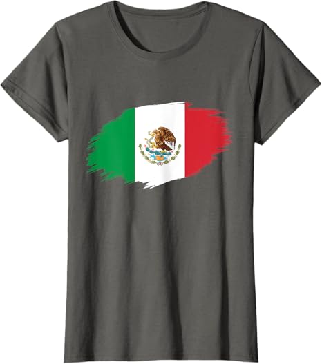 Mexico Flag Women T-Shirt | Camiseta Bandera Mexicana for Patriotic Style