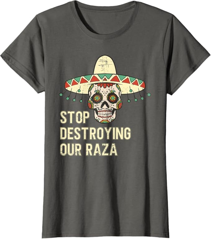 Protect Our Raza: Mexican Chicano Skull Hombre Women T-Shirt – Bold Statement Apparel