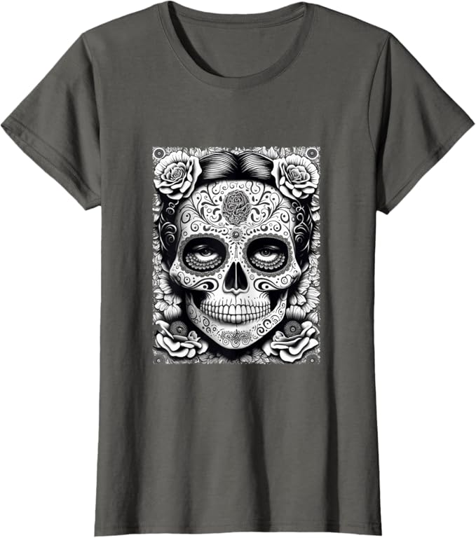Dia de los Muertos Women T-Shirt – Catrina Calaveras Skull Mexico Holiday Design