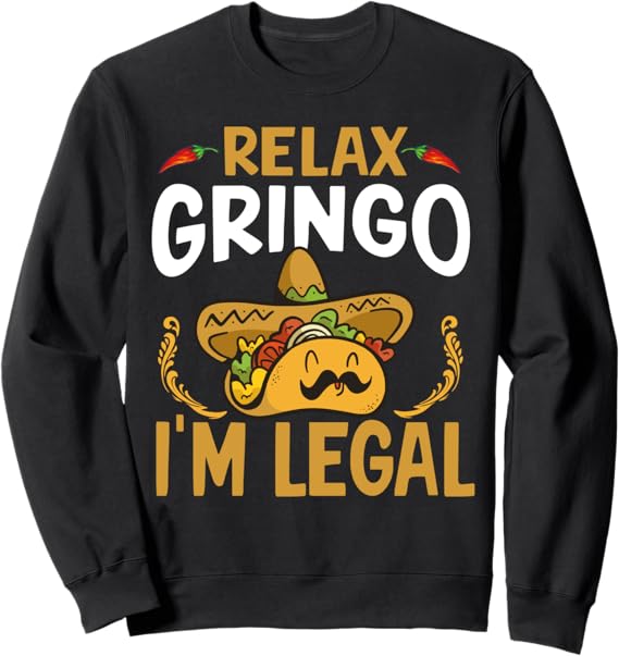 Cinco de Mayo Mexican Taco Sweatshirt Party Apparel