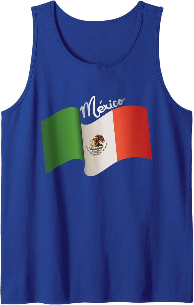 Vintage Mexican Flag Men Tank Top: Retro Bandera Mexicana | Chicano Heritage, Mexican Culture