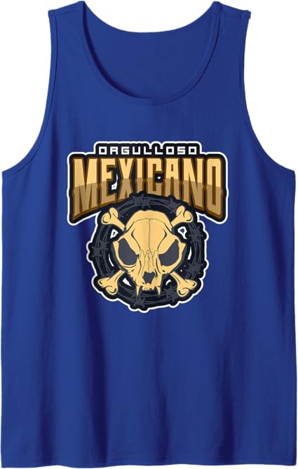 Orgulloso Mexicano Skull Men Tank Top – Mexican Chicano Pride Shirt
