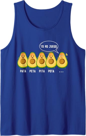 Funny Mexican Latino Quote Men Tank Top - Pata Peta Pita Pota Yo No Juego