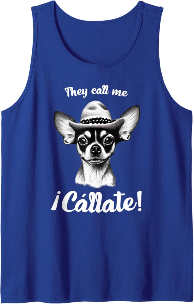 Funny Mexican Slang Men Tank Top: Call Me Callate
