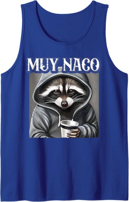 Vintage Mexican Slang 'Muy Naco' Chicano Latino Quote Men Tank Top