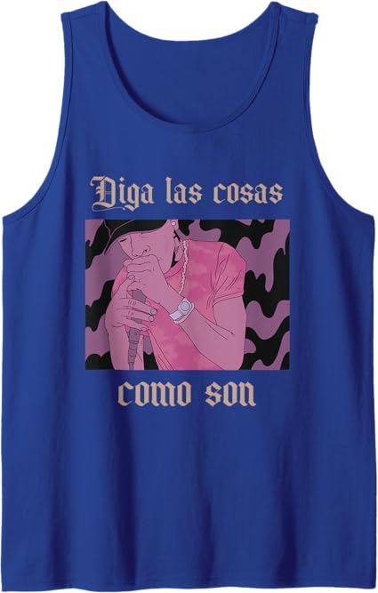 Men Tank Top Hombre Latino Chicano Hip Hop 'Diga Las Cosas Como Son