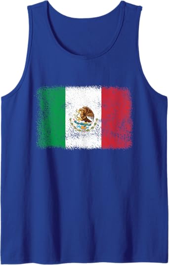Retro Mexico Flag Tank Top – Mexican Bandera Pride Camiseta for Men and Women