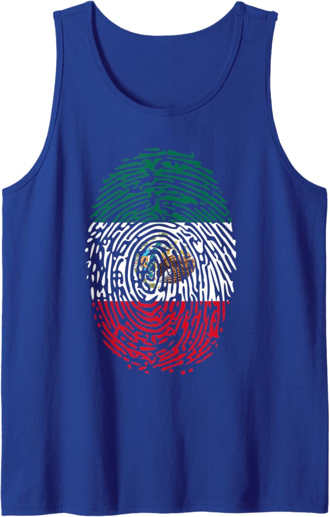 Mexico DNA Flag Men Tank Top - Vintage Mexican Flag Pride Design
