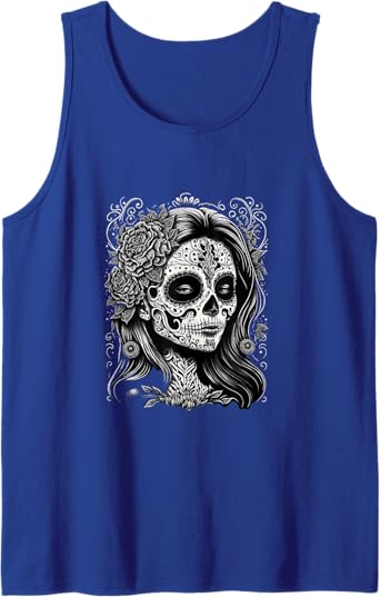 Dia De Los Muertos Catrina Calaveras Men Tank Top - Mexico Holiday Apparel