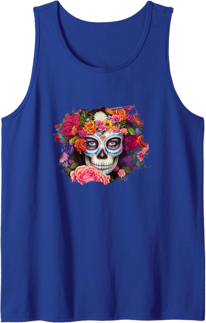 Mexico Day of the Dead Skull Men Tank Top | Dia de los Muertos Apparel