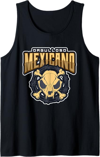 Orgulloso Mexicano Skull Men Tank Top – Mexican Chicano Pride Shirt