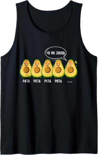 Funny Mexican Latino Quote Men Tank Top - Pata Peta Pita Pota Yo No Juego